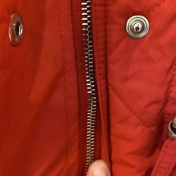 VTG BOGNER Puffer Ski Snowboard Red Jacket Quilted USA Made Women’s Size 12 - Picture 5 of 12